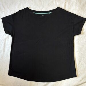 Boden Black SuperSoft 100% Cotton T-Shirt, US size 20/22, NWOT, short sleeve